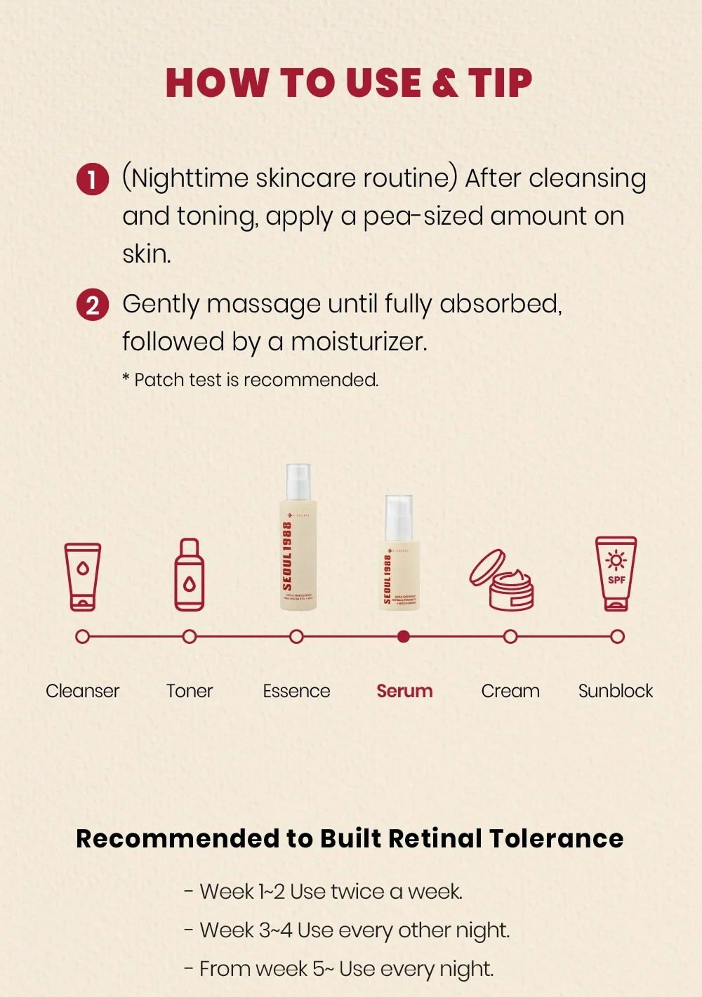 SEOUL 1988 Serum : Retinal Liposome 2% + Black Ginseng (30ml)
