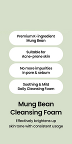 Mung Bean Ph-balanced Cleansing Foam (80ml)