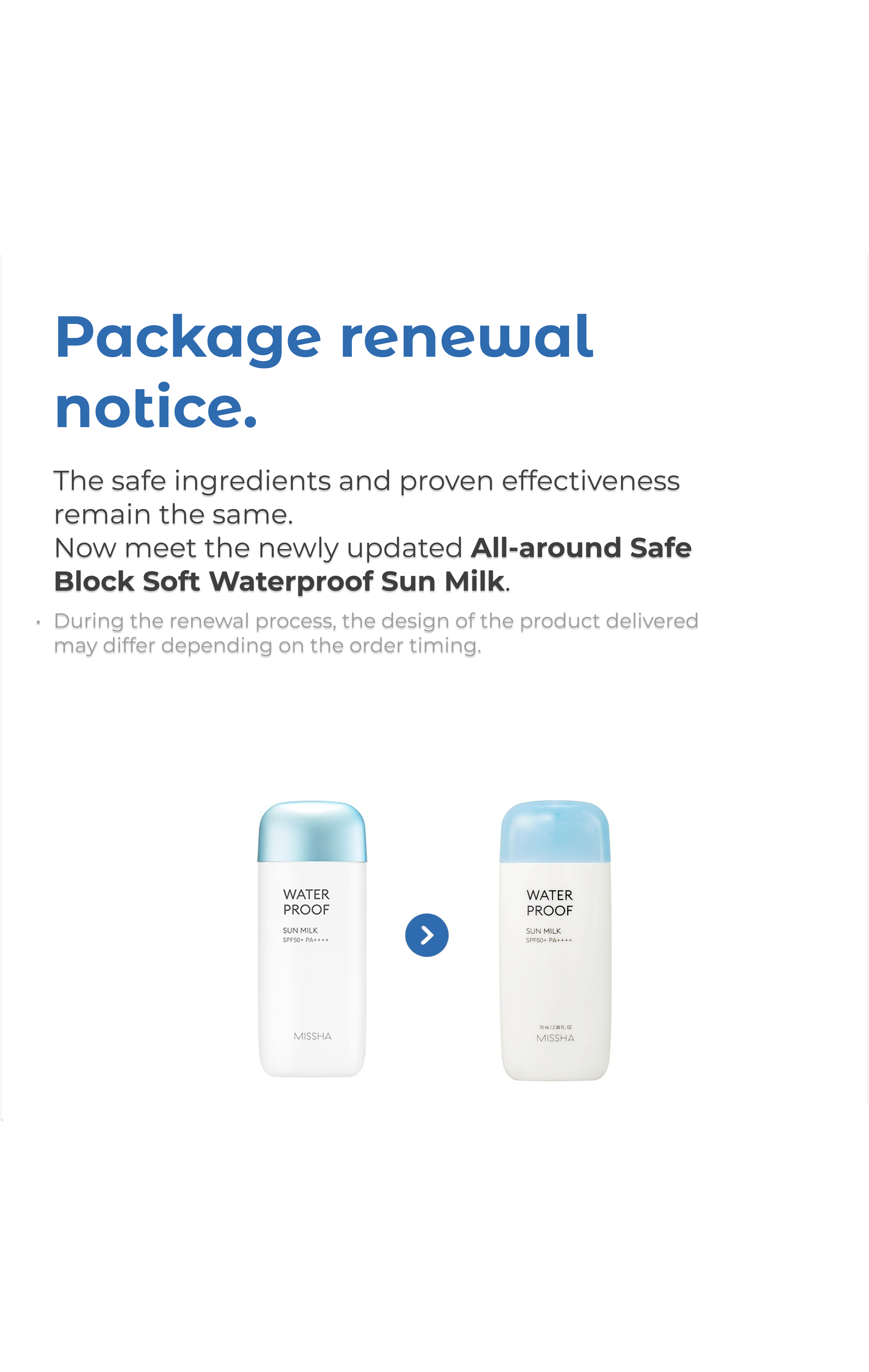 All-around Safe Block Soft Waterproof Sun Milk (70ml)