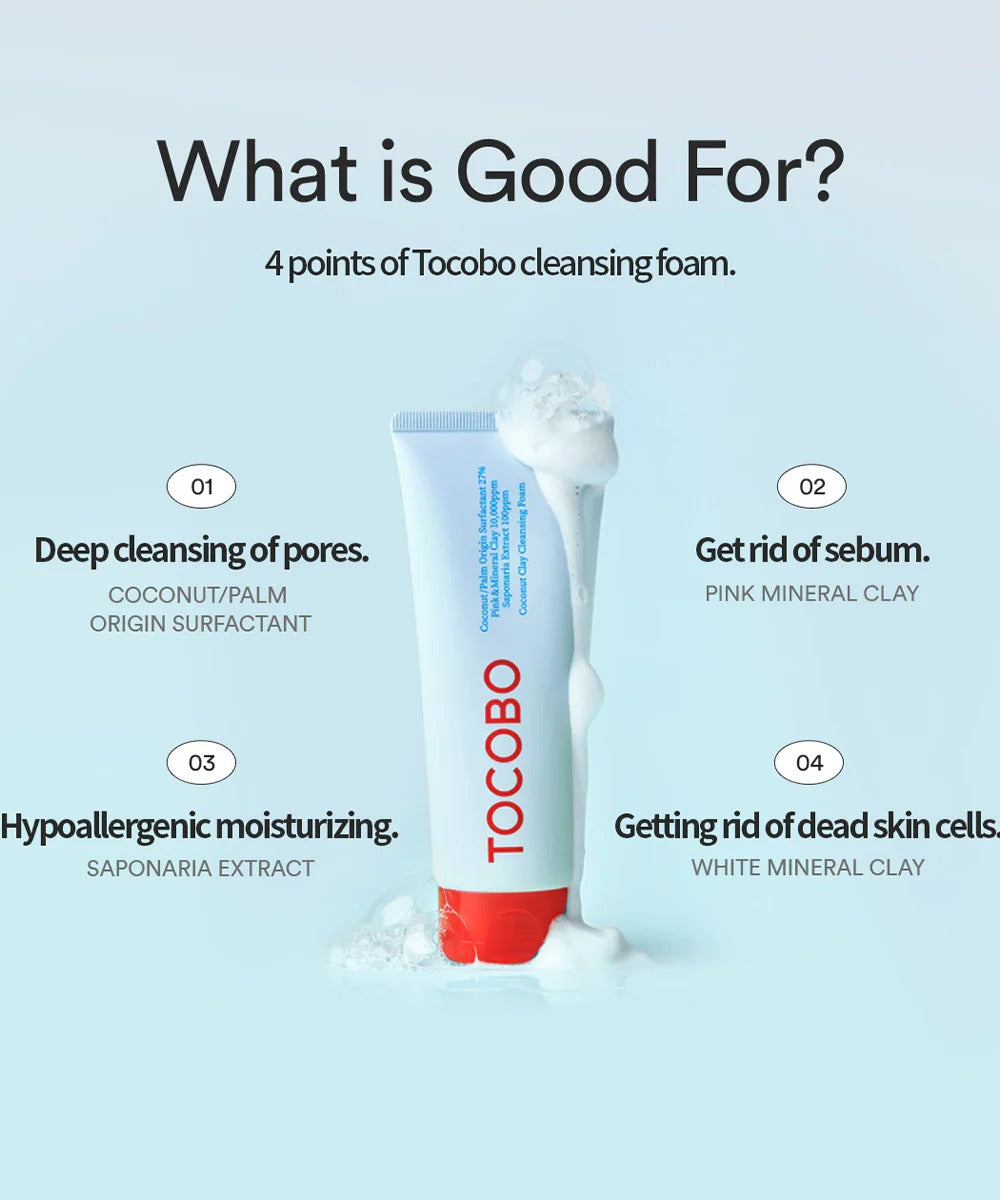 Coconut Clay Cleansing Foam (150ml)
