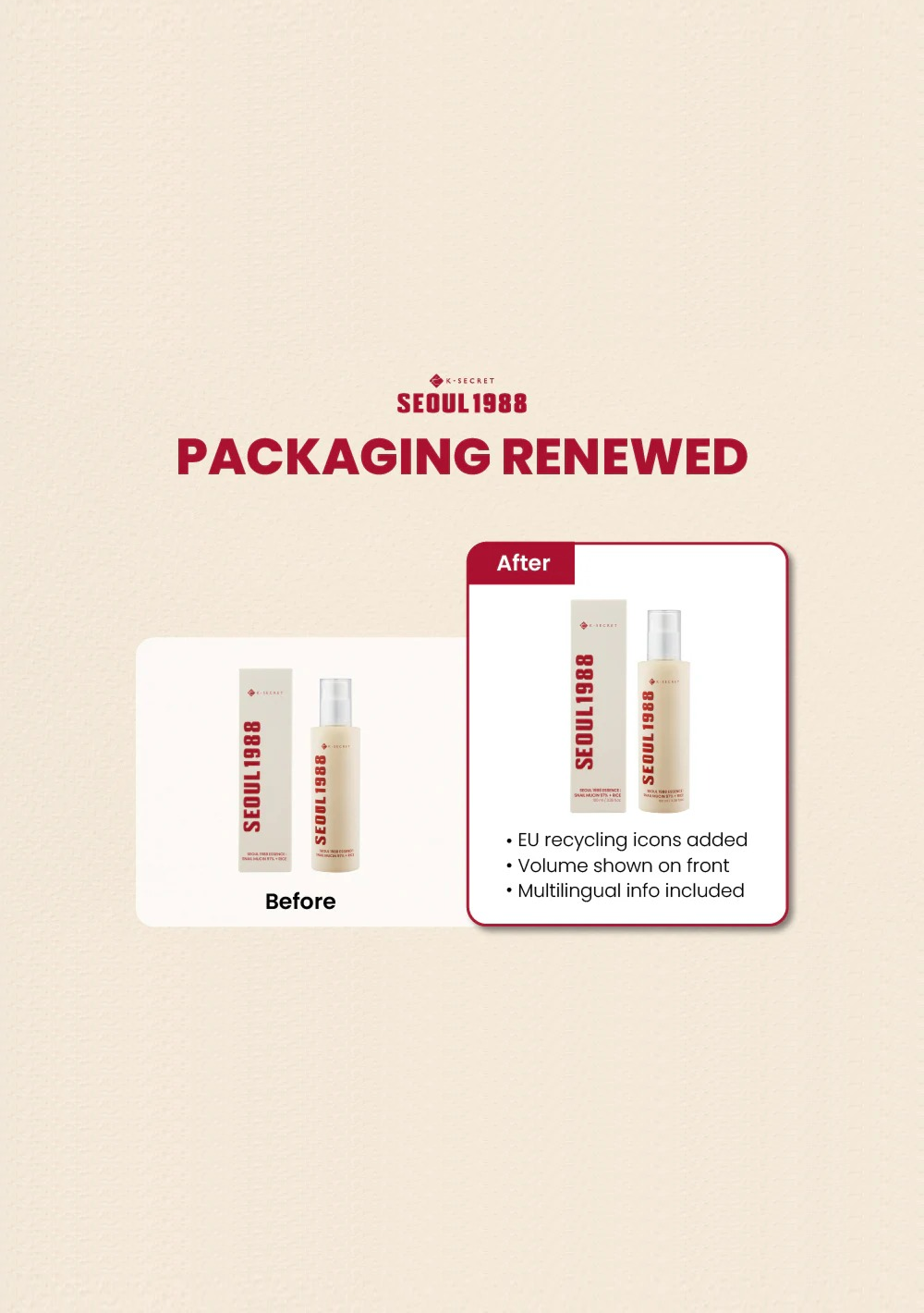 SEOUL 1988 Essence : Snail Mucin 97% + Rice (100ml)