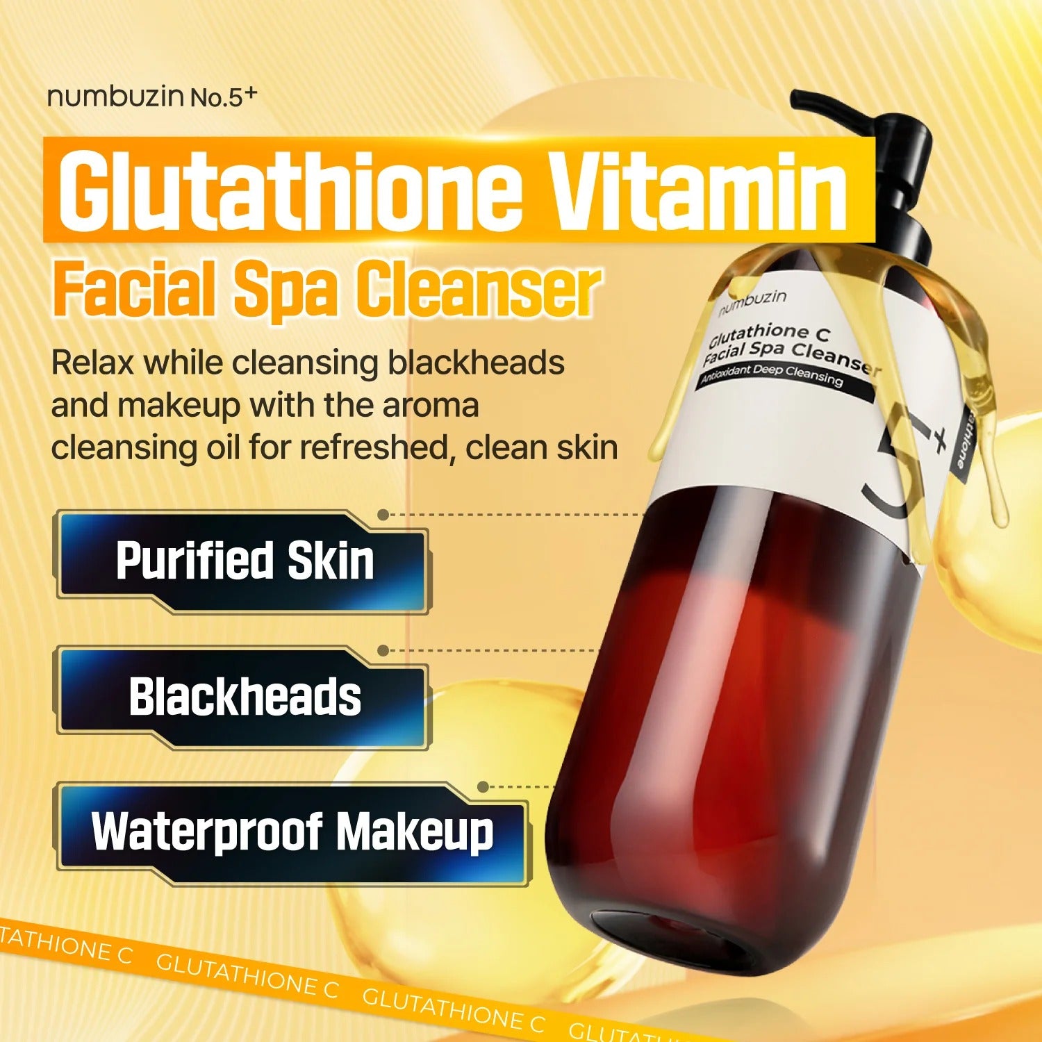 No. 5+ Glutathione Vitamin Facial Spa Cleanser (200ml)