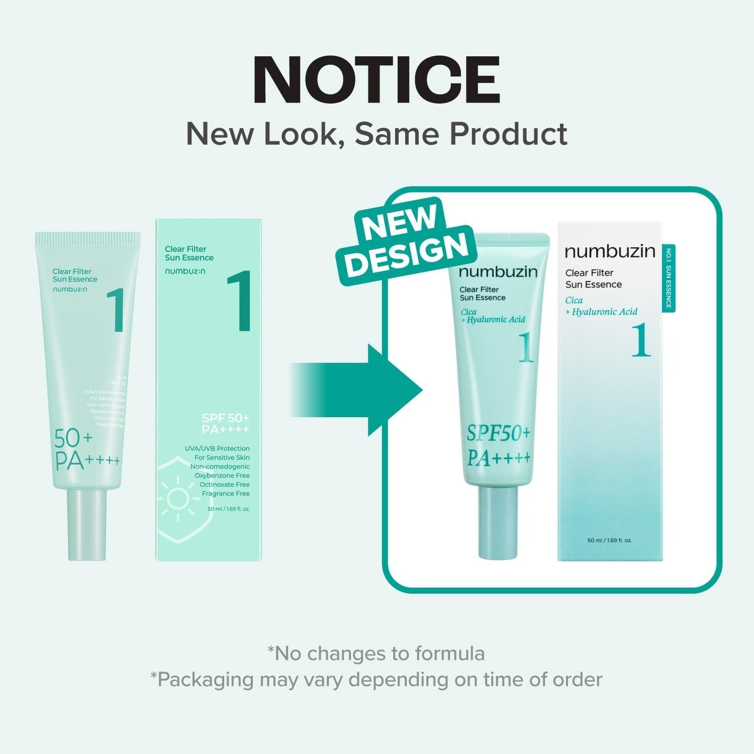 No. 1 Clear Filter Sun Essence (50ml)