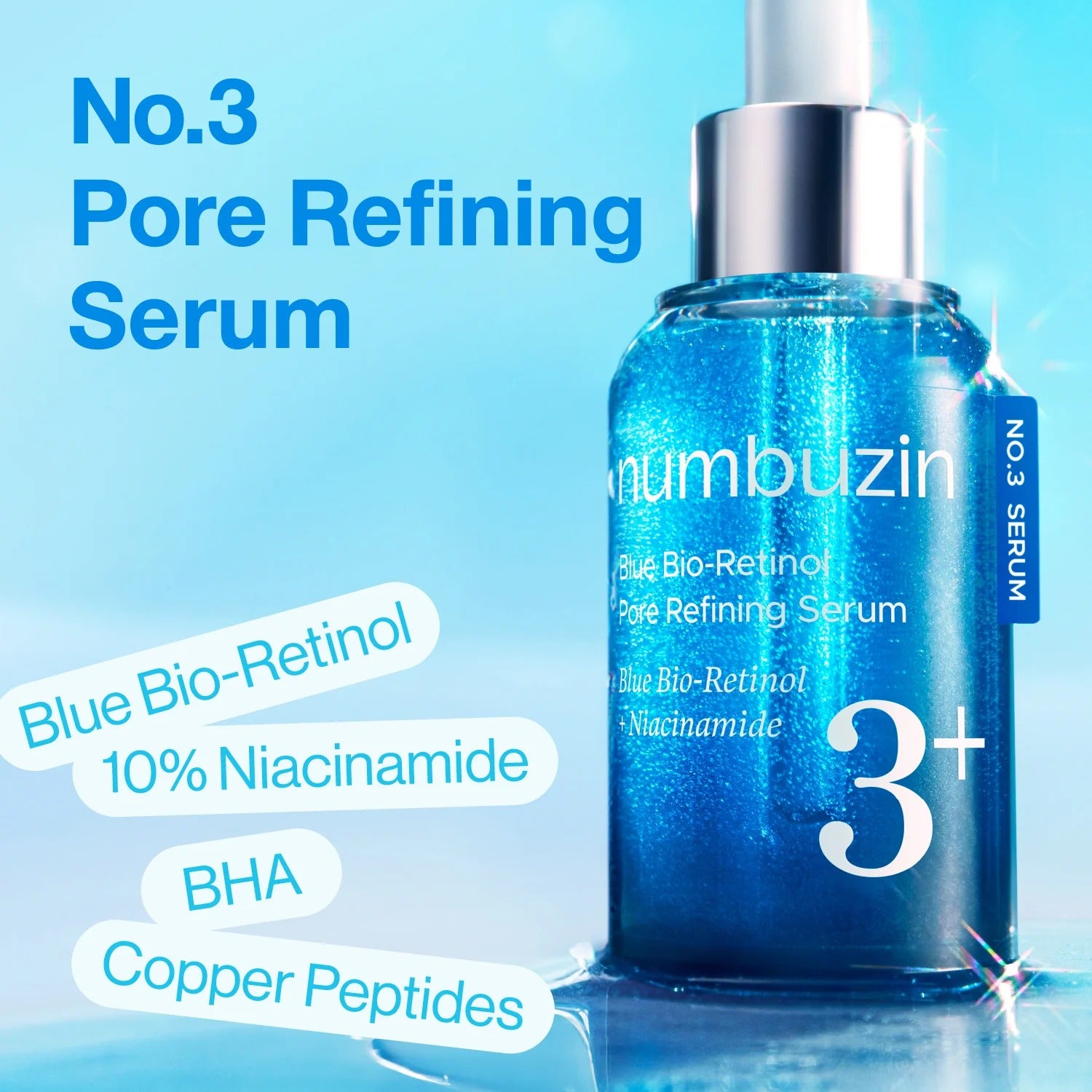 No. 3 Blue Bio-Retinol Pore Refining Serum (30ml)