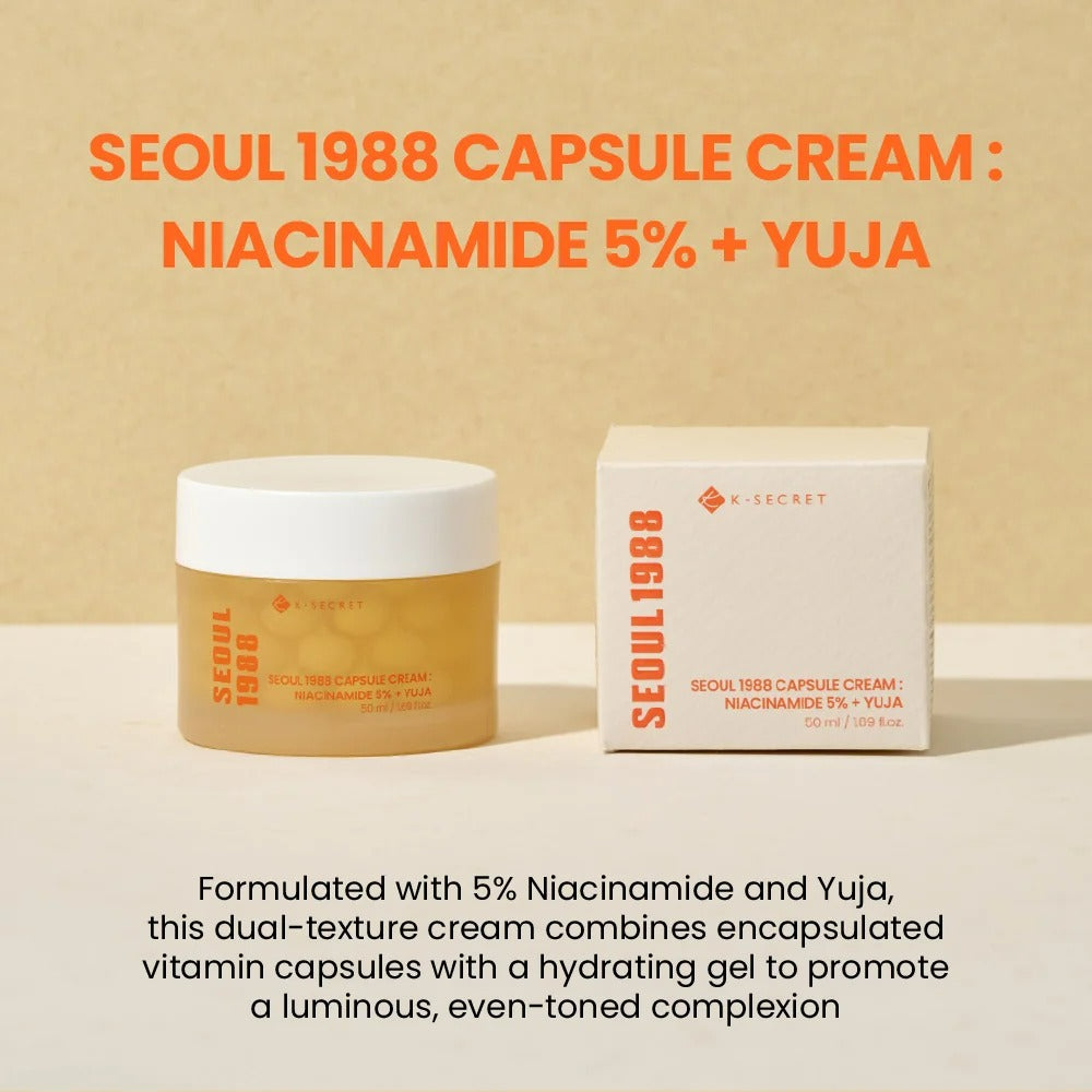 SEOUL 1988 Capsule Cream : Niacinamide 5% + Yuja (50ml)