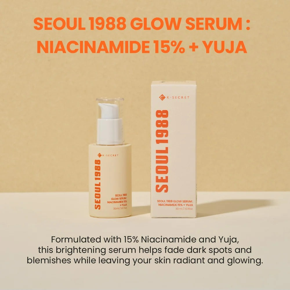 SEOUL 1988 Glow Serum : Niacinamide 15% + Yuja (30ml)