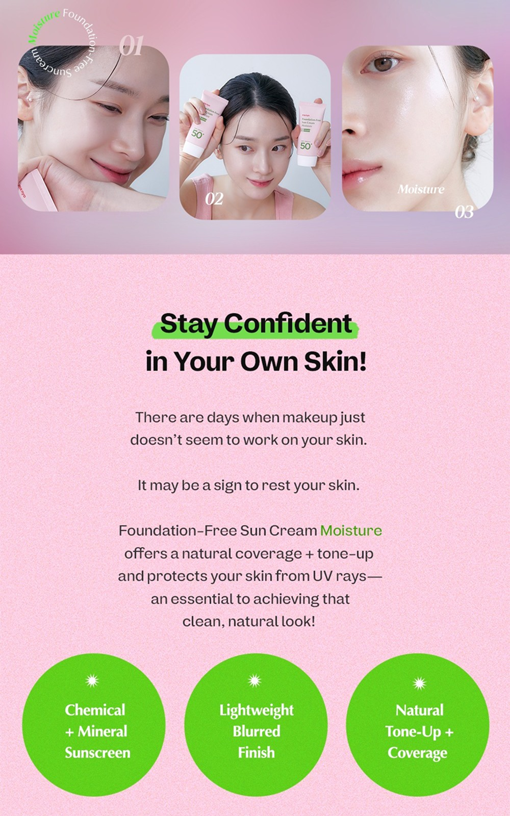 Foundation-Free Sun Cream Moisture