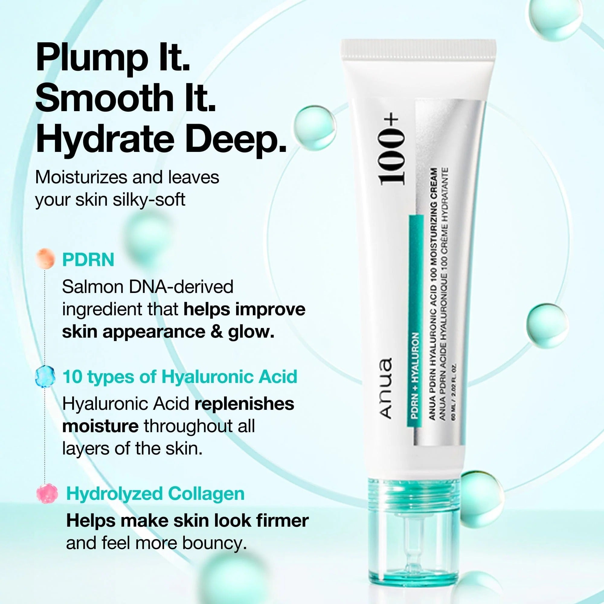 PDRN Hyaluronic Acid 100 Moisturizing Cream (60ml)