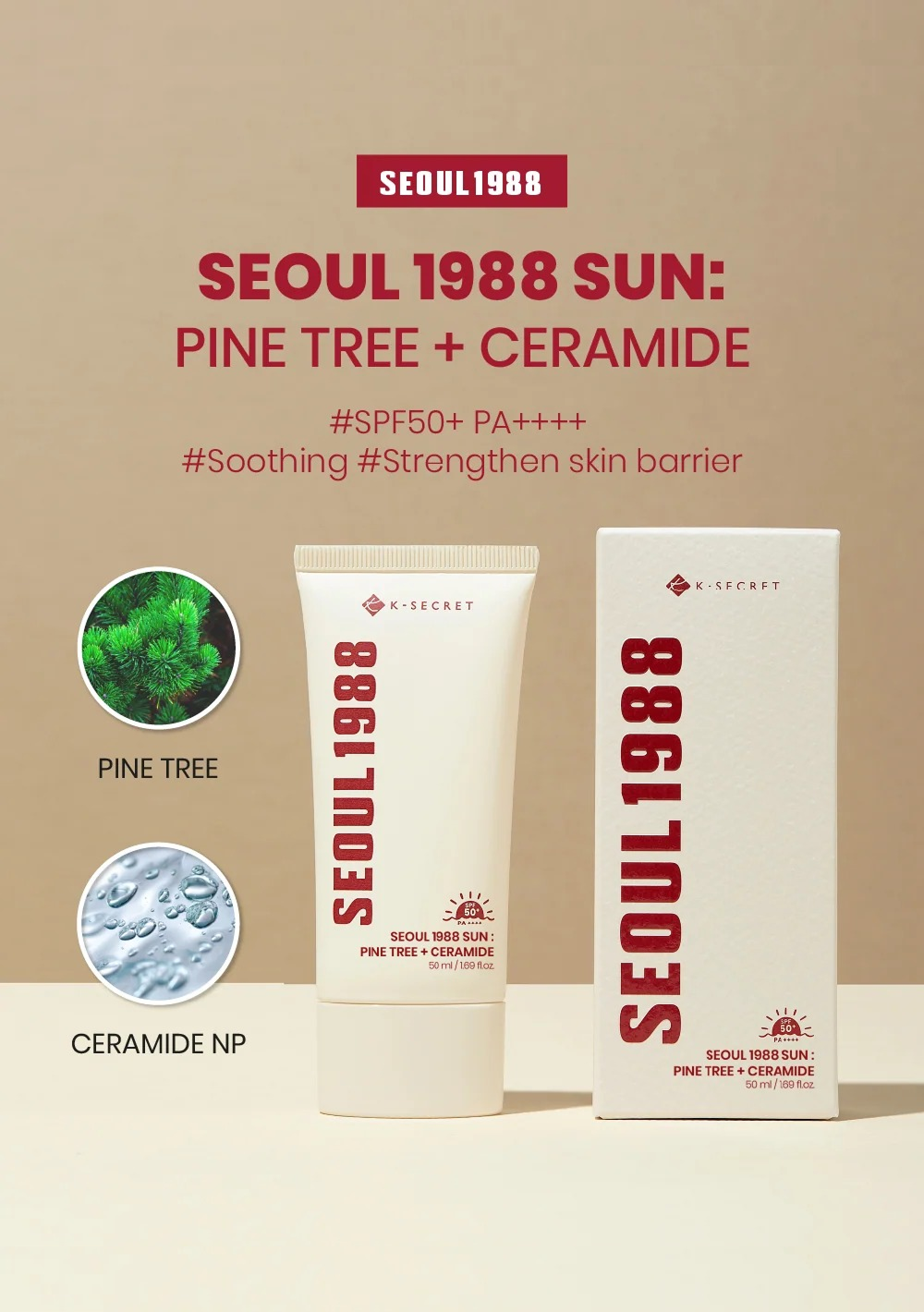 SEOUL 1988 Sun : Pine Tree + Ceramide (50ml)