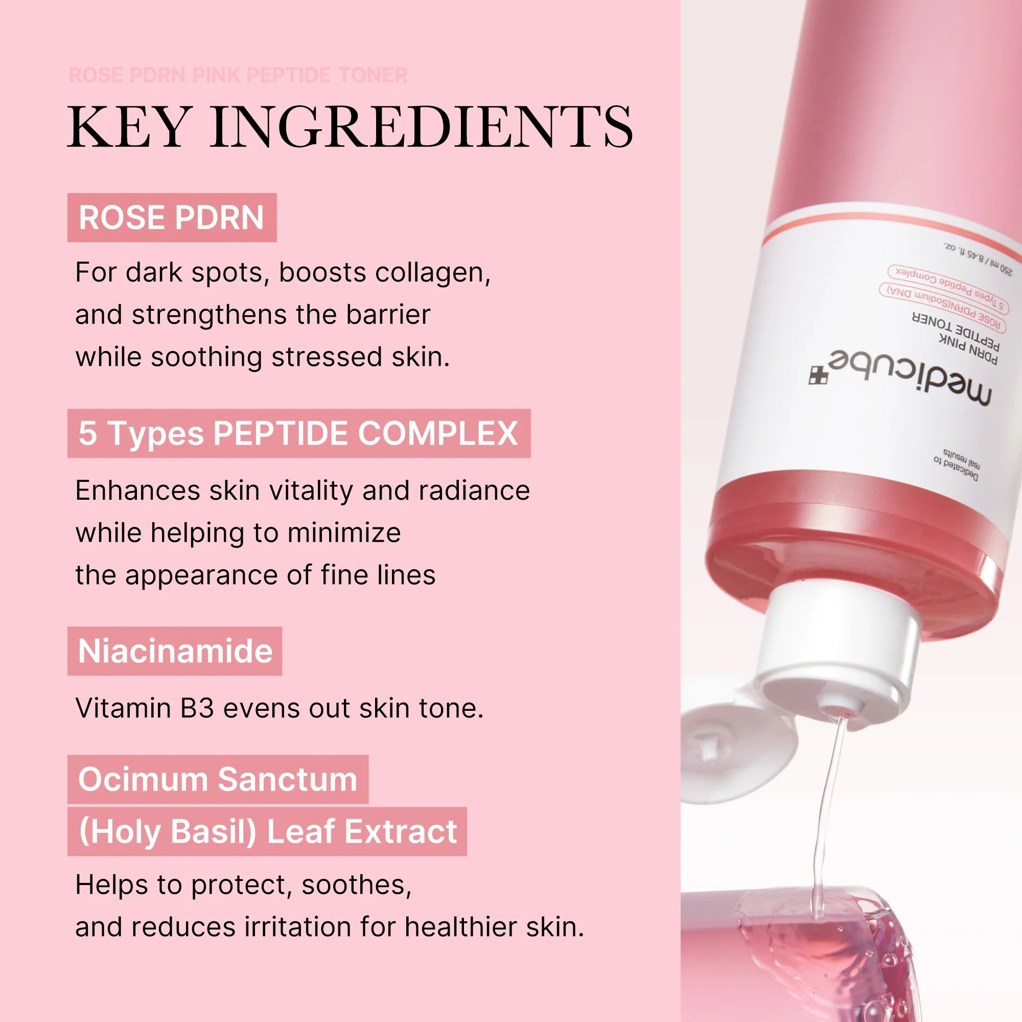 PDRN Pink Cica Soothing Toner (250ml)