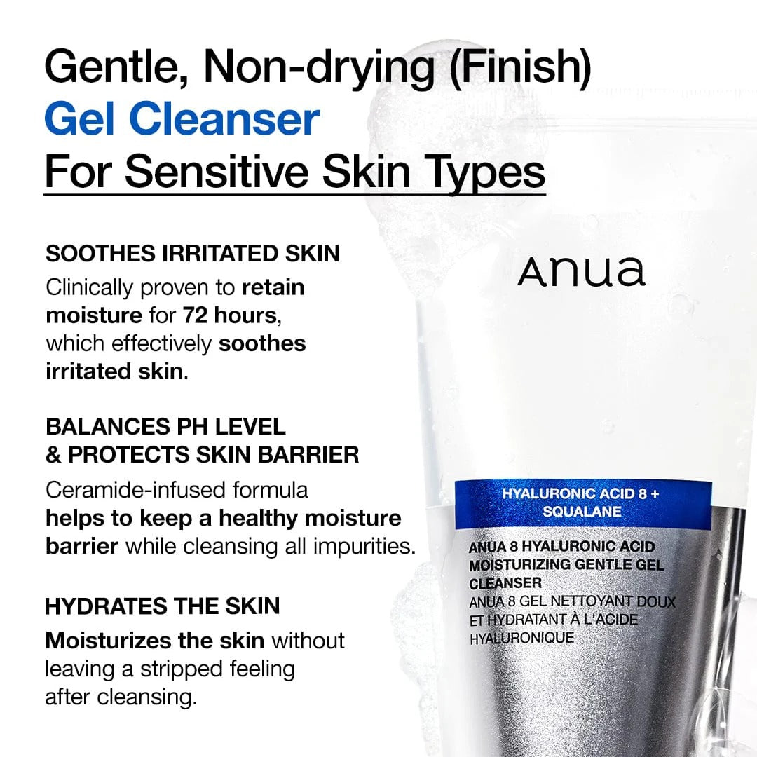 8 Hyaluronic Acid Moisturizing Gentle Gel Cleanser (150ml)