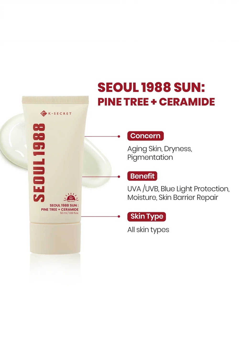 SEOUL 1988 Sun : Pine Tree + Ceramide (50ml)