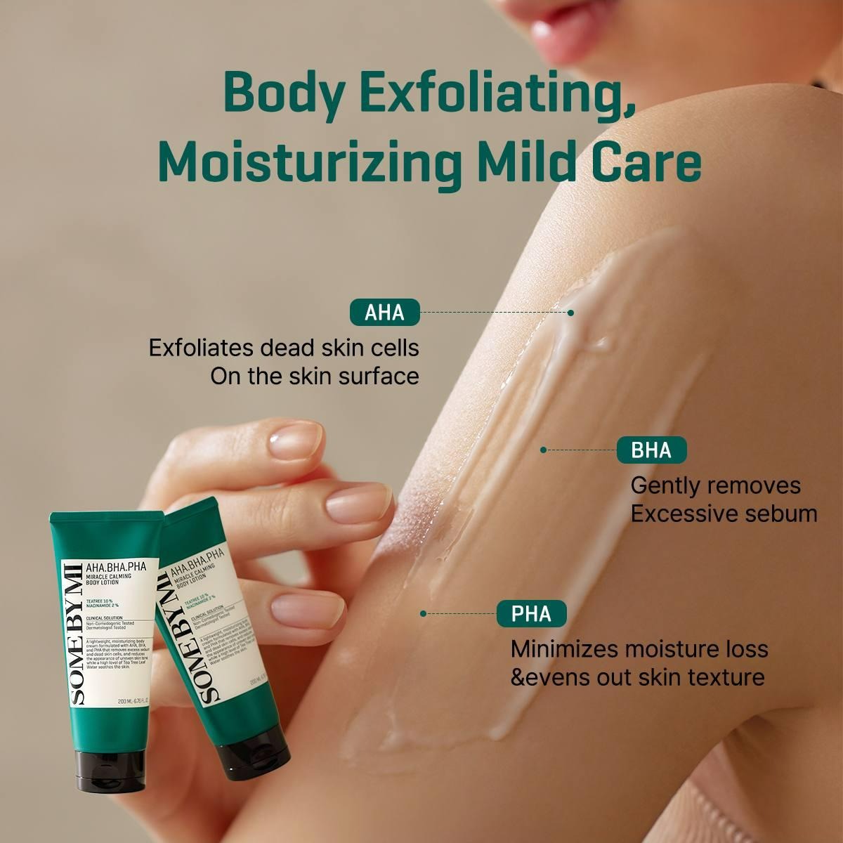 AHA, BHA, PHA Miracle Calming Body Lotion (200ml)