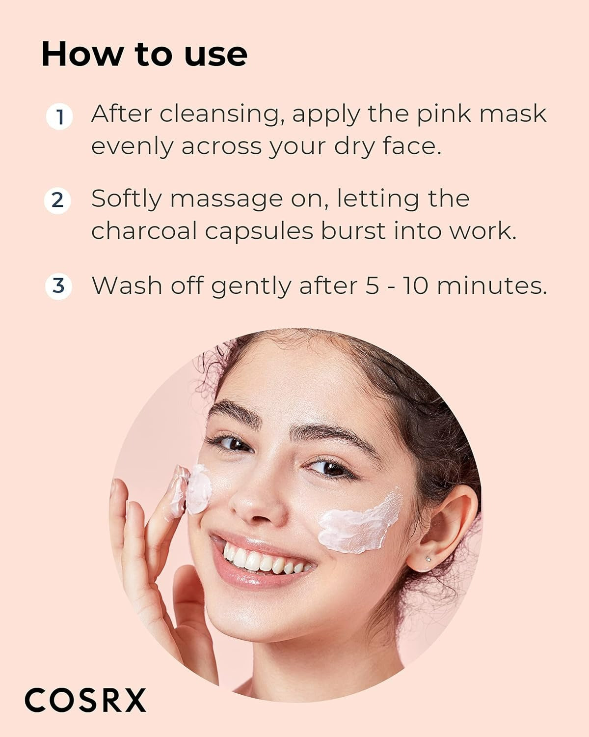 Poreless Clarifying Charcoal Mask Pink (110g)