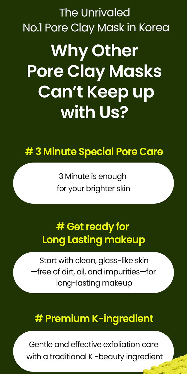 Mung Bean Pore Clay Mask (120ml)