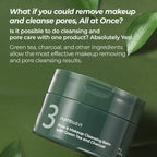 No. 3 Pore & Makeup Cleansing Balm With Green Tea And Charcoal (85g)