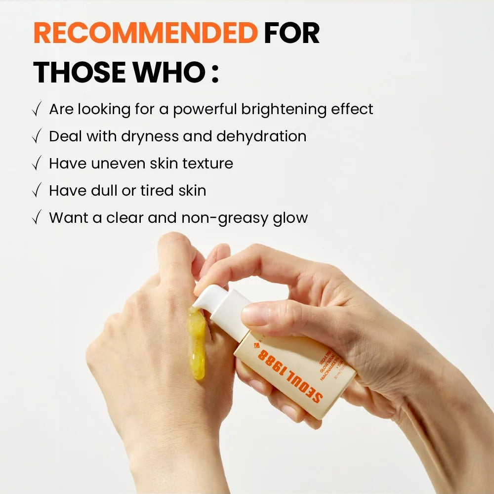 SEOUL 1988 Glow Serum : Niacinamide 15% + Yuja (30ml)