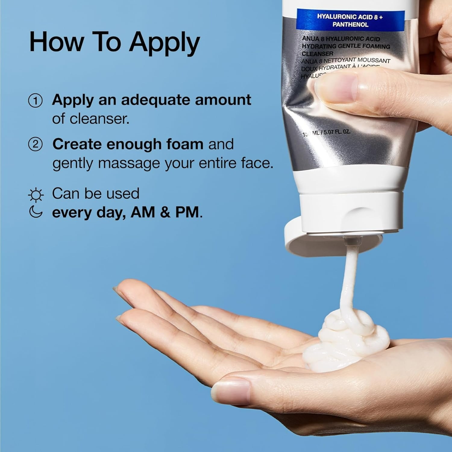 8 Hyaluronic Acid Hydrating Gentle Foaming Cleanser (150ml)