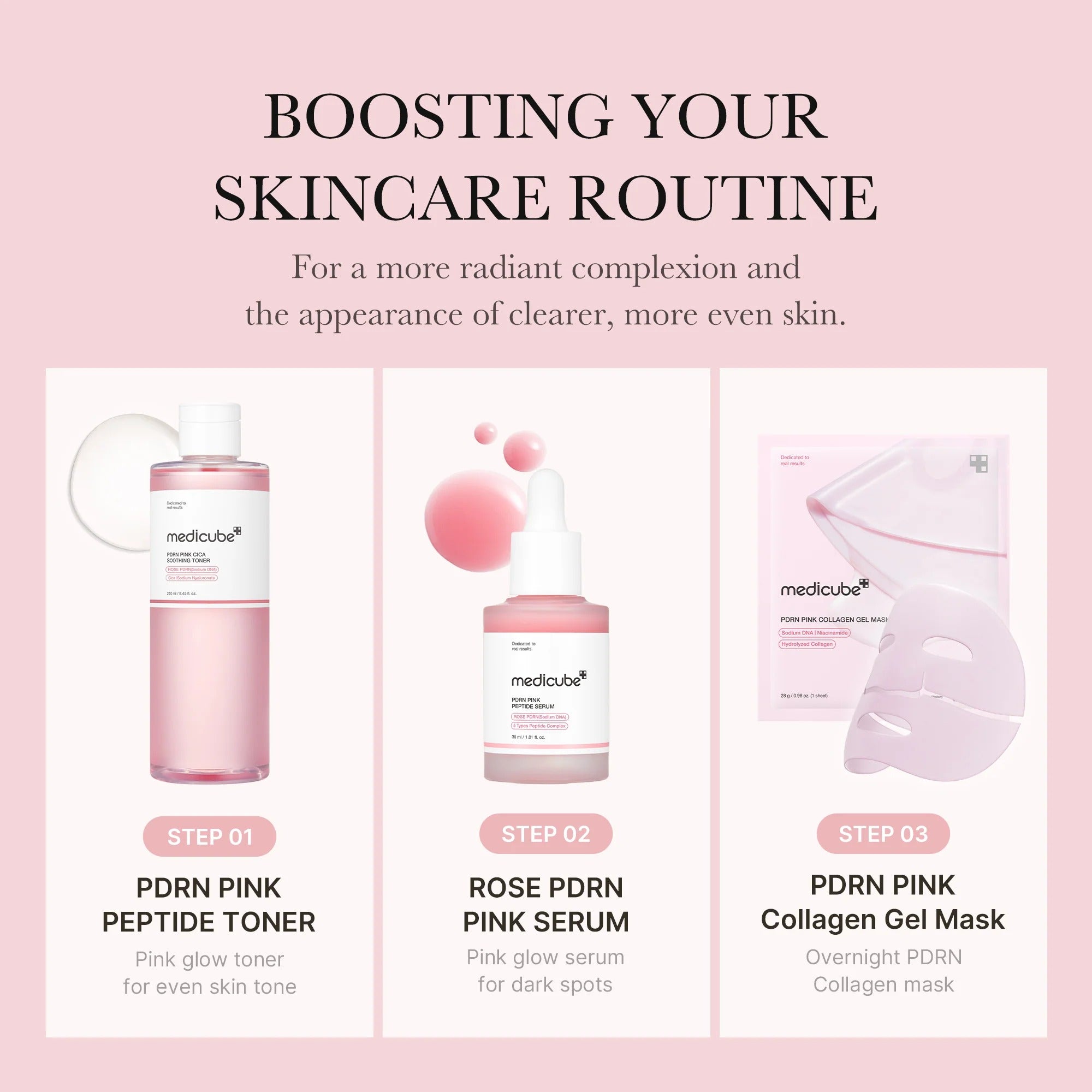 PDRN Pink Cica Soothing Toner (250ml)