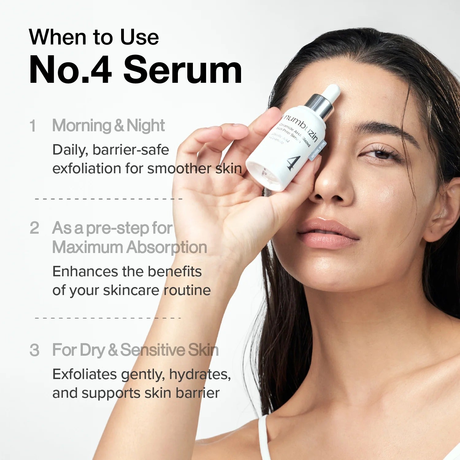 No. 4 Ceramide AHA Glazed Skin Prep Serum (30ml)