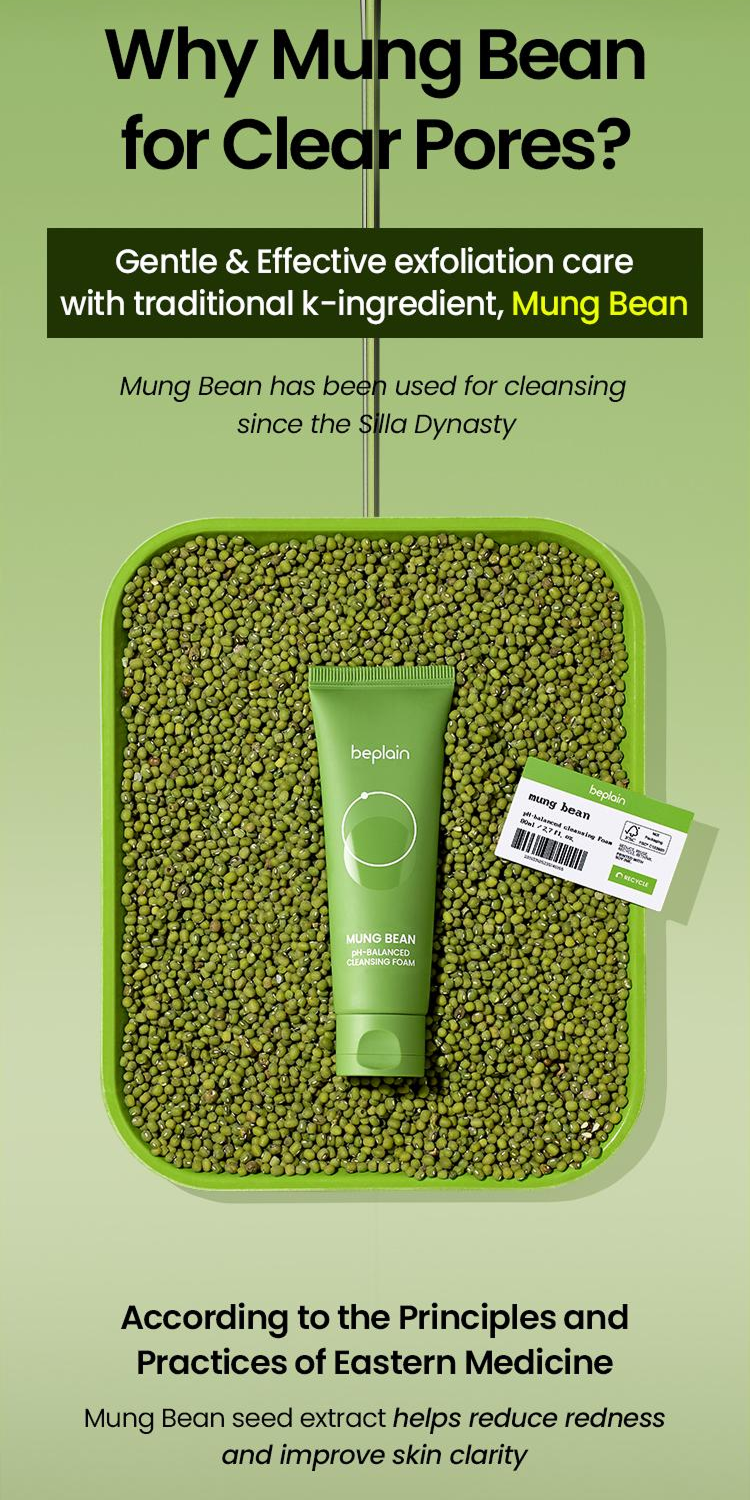 Mung Bean Ph-balanced Cleansing Foam (80ml)