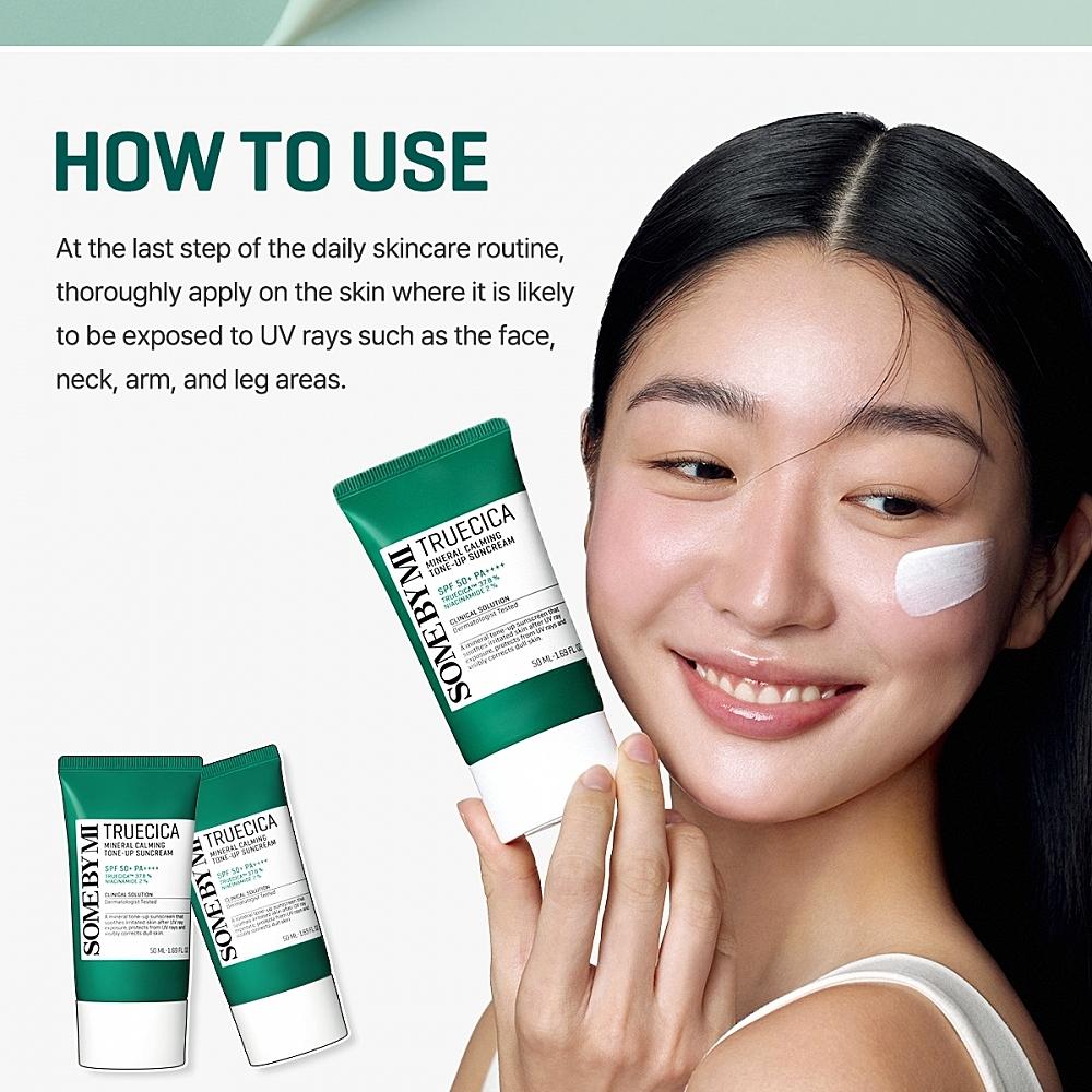 Truecica Mineral Calming Tone-Up Suncream (50ml)