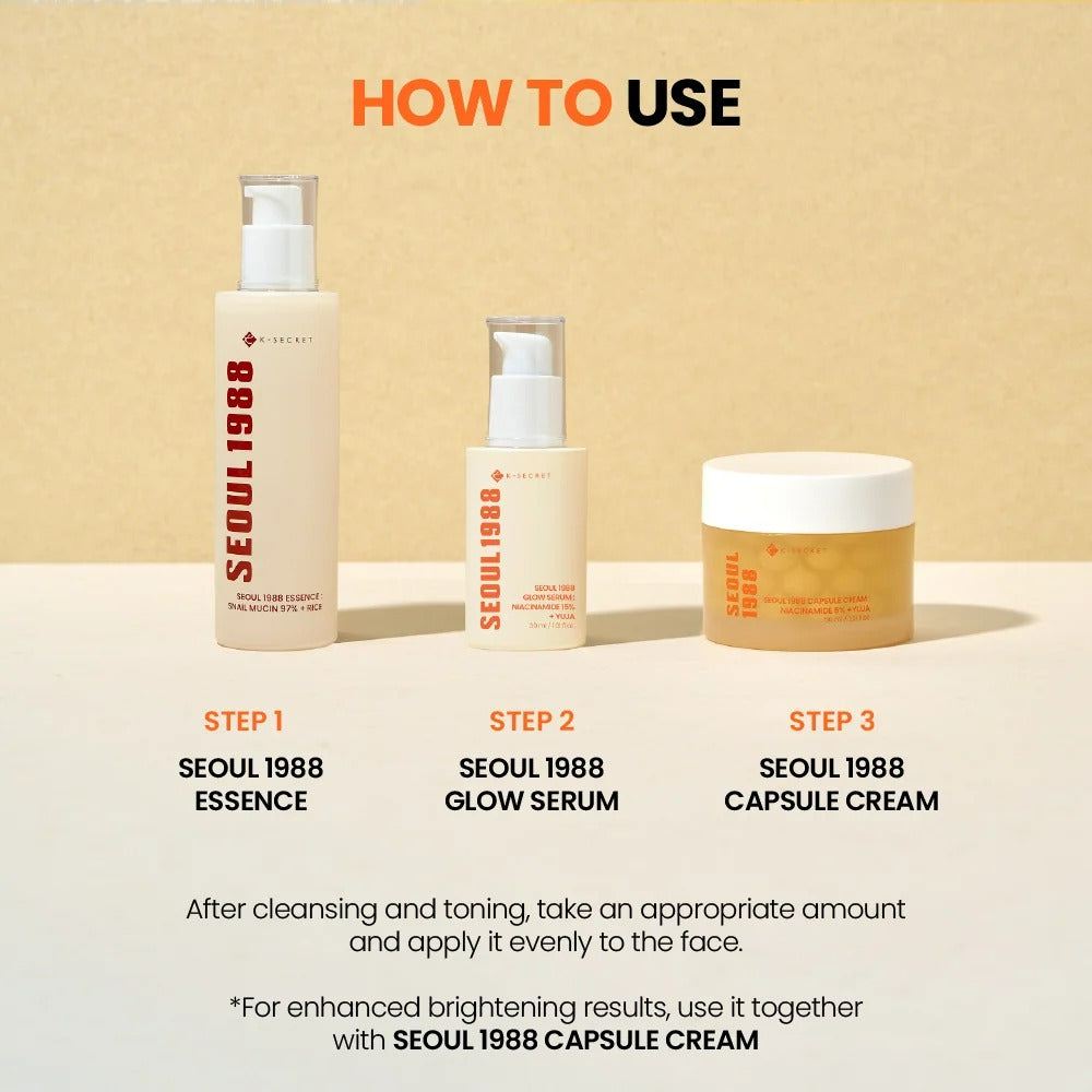 SEOUL 1988 Glow Serum : Niacinamide 15% + Yuja (30ml)