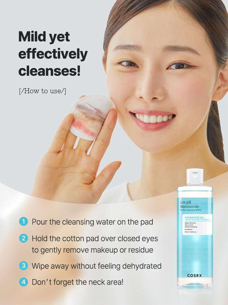 Low pH Niacinamide Micellar Cleansing Water (400ml)
