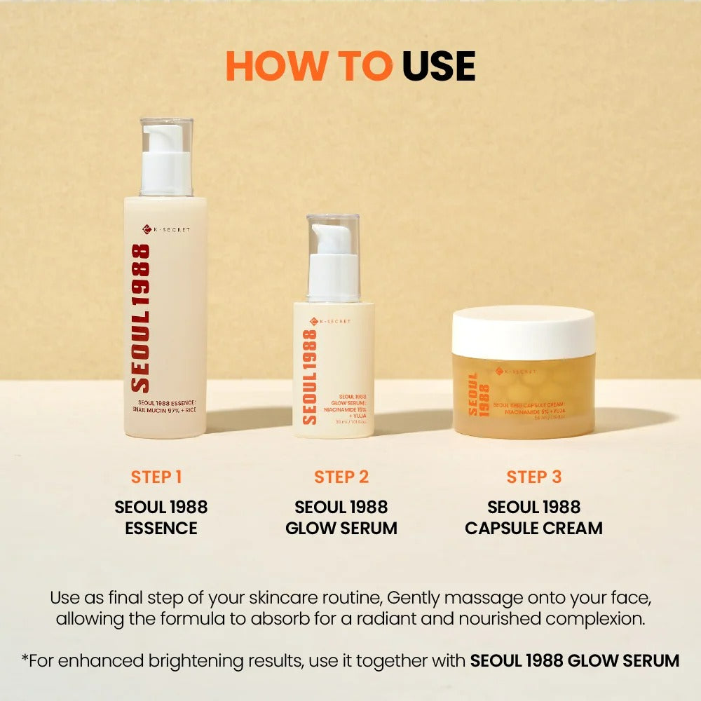 SEOUL 1988 Capsule Cream : Niacinamide 5% + Yuja (50ml)