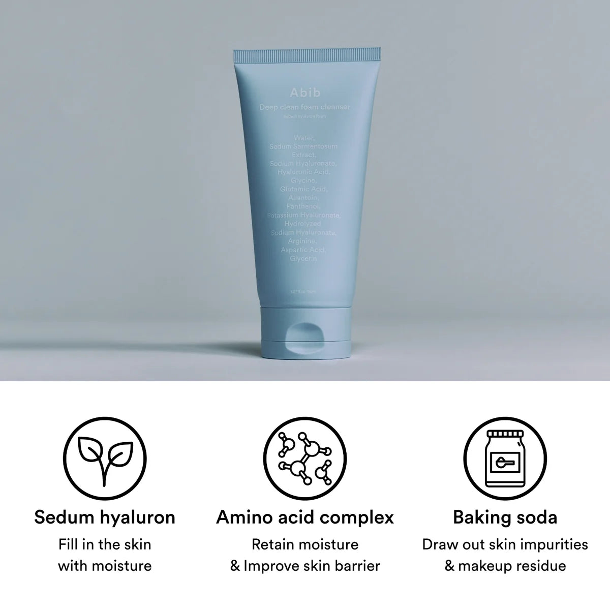 Deep Clean Foam Cleanser Sedum Hyaluron Foam (150ml)