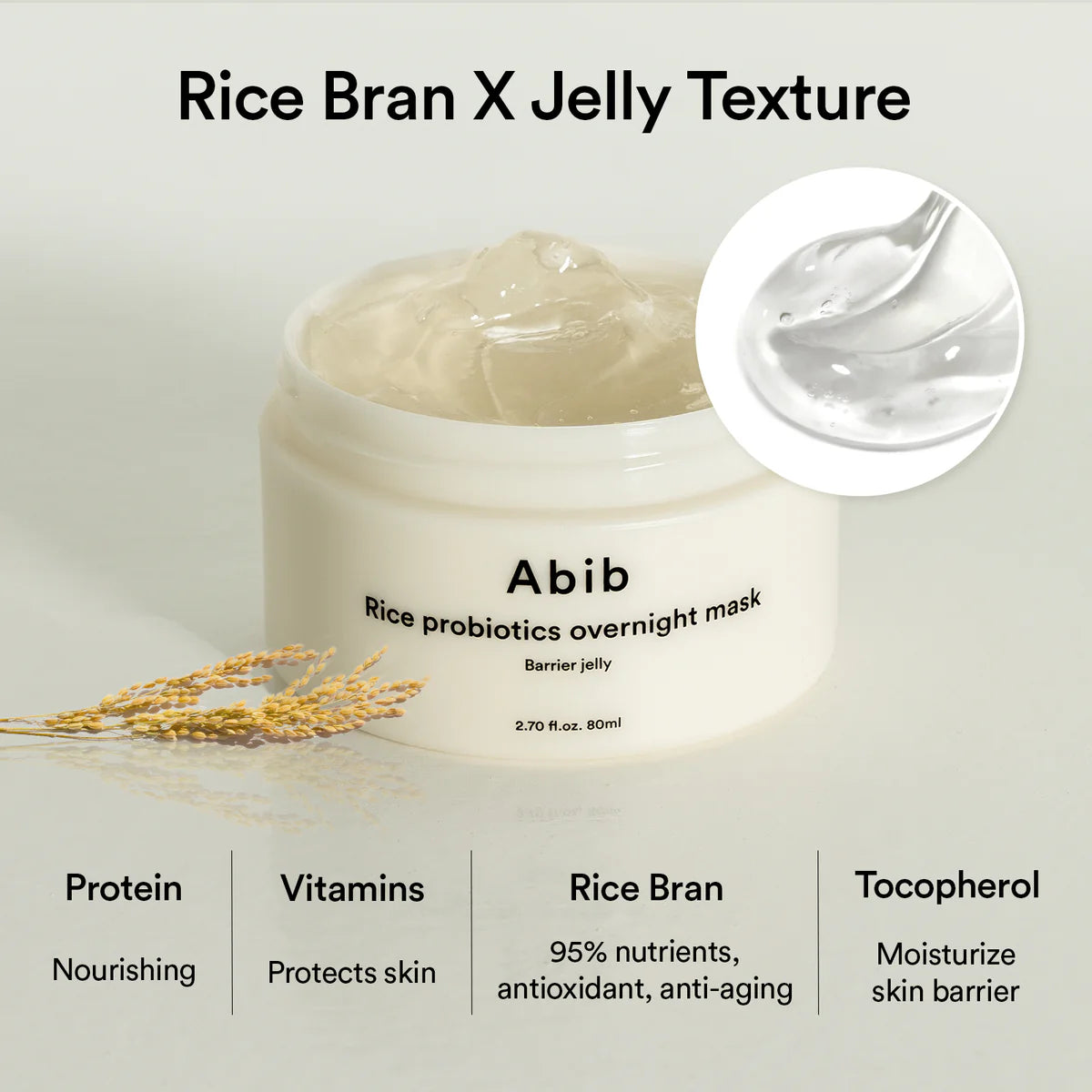 Rice Probiotics Overnight Mask Barrier Jelly (80ml)