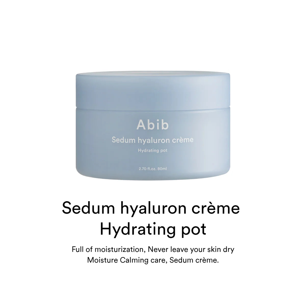 Sedum Hyaluron Creme Hydrating Pot (80ml)