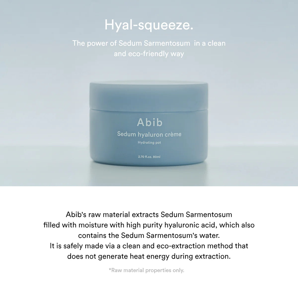 Sedum Hyaluron Creme Hydrating Pot (80ml)