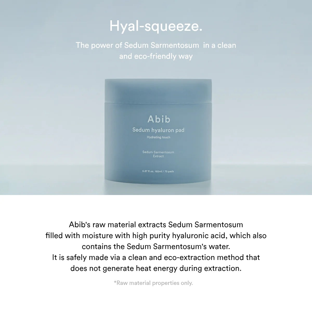 Sedum Hyaluron Pad Hydrating Touch (165ml)